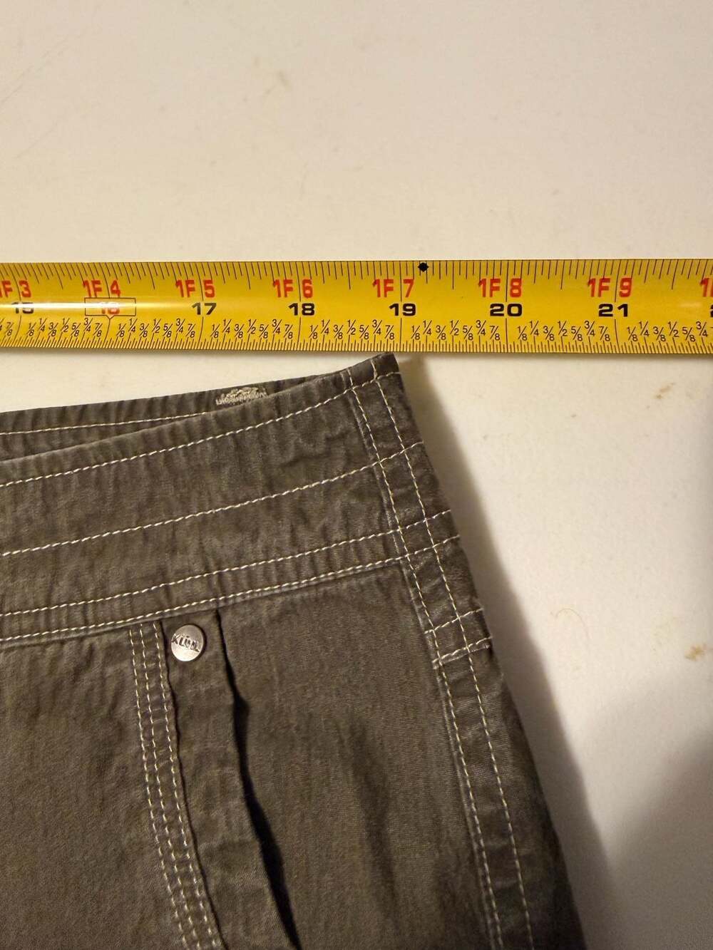 Kuhl Rydr Mens 38 Shorts Olive Green Cotton Nylon Hiking Outdoor Cargo Casual - Picture 5 of 6